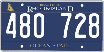 RI license plate 480728