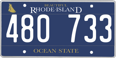 RI license plate 480733