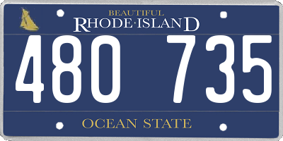 RI license plate 480735