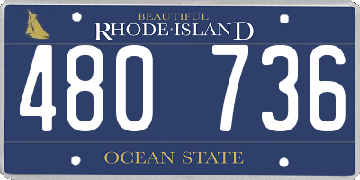 RI license plate 480736