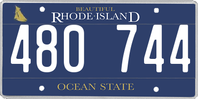 RI license plate 480744