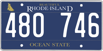RI license plate 480746