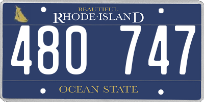 RI license plate 480747