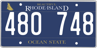 RI license plate 480748