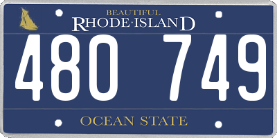 RI license plate 480749