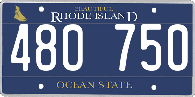 RI license plate 480750