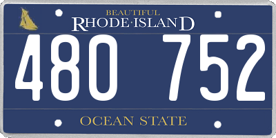 RI license plate 480752