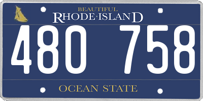 RI license plate 480758