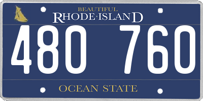 RI license plate 480760