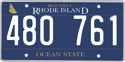 RI license plate 480761