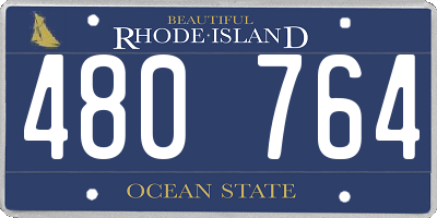 RI license plate 480764