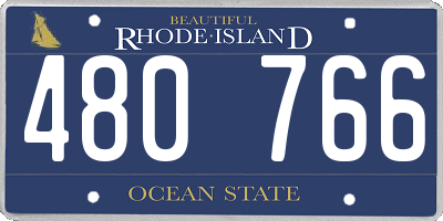 RI license plate 480766