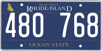 RI license plate 480768