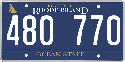 RI license plate 480770