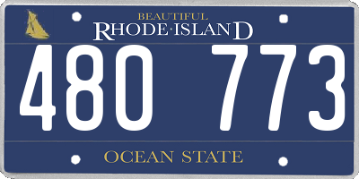 RI license plate 480773
