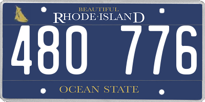 RI license plate 480776