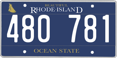 RI license plate 480781