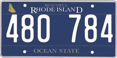 RI license plate 480784