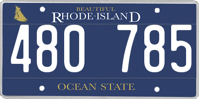 RI license plate 480785