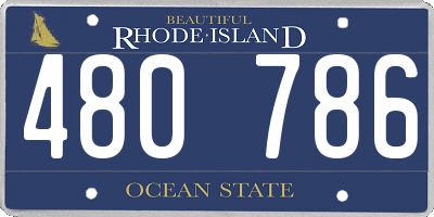 RI license plate 480786