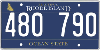 RI license plate 480790