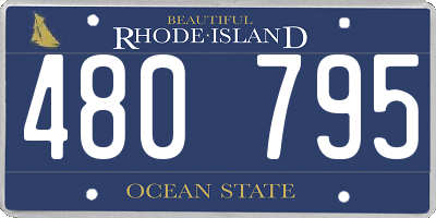 RI license plate 480795