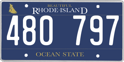 RI license plate 480797