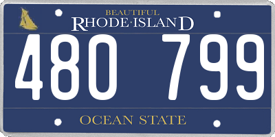 RI license plate 480799