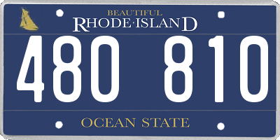 RI license plate 480810