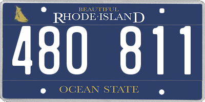 RI license plate 480811