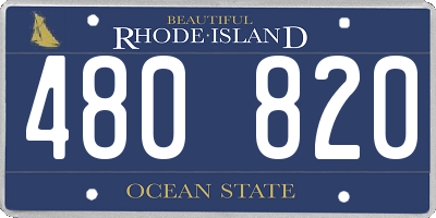 RI license plate 480820