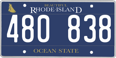 RI license plate 480838
