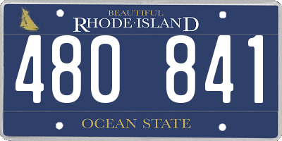 RI license plate 480841