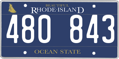 RI license plate 480843