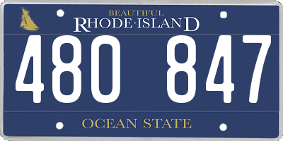 RI license plate 480847