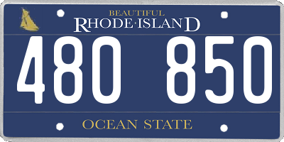 RI license plate 480850