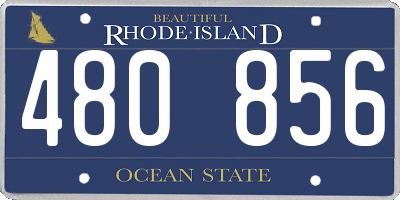 RI license plate 480856