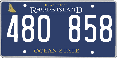 RI license plate 480858