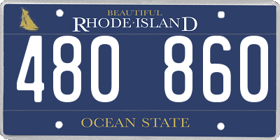 RI license plate 480860