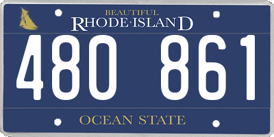 RI license plate 480861
