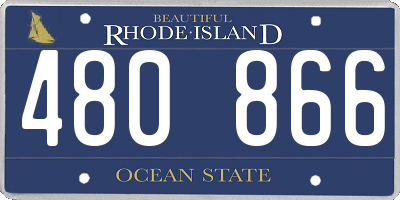 RI license plate 480866