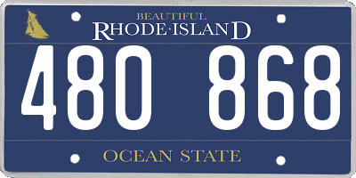 RI license plate 480868
