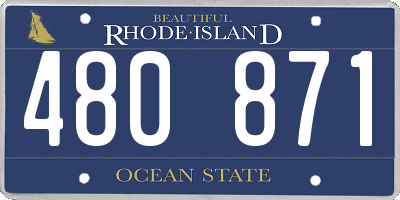 RI license plate 480871