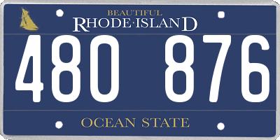 RI license plate 480876