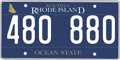 RI license plate 480880