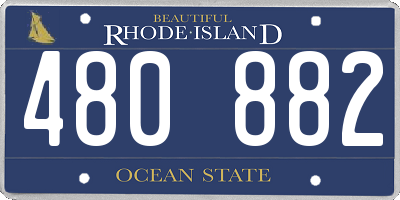 RI license plate 480882