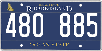 RI license plate 480885