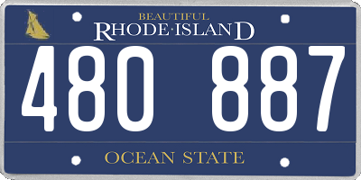 RI license plate 480887