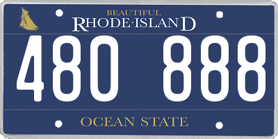 RI license plate 480888
