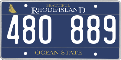 RI license plate 480889